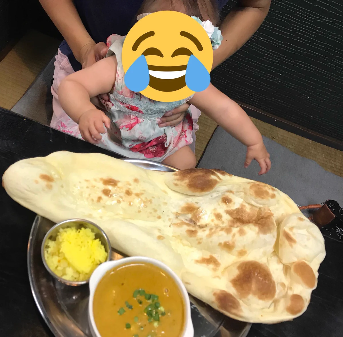 ナンだってー？！ナンよりおきゃくさまちいさいだったwwww