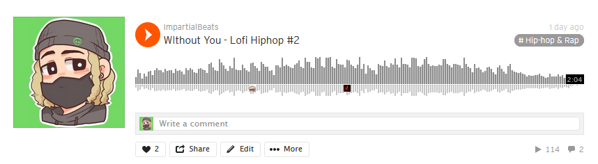 PastaNathan's tweet photo. One of my tracks has hit 114 plays on sound-cloud already. Not bad! Finalizing some old creations and then im gonna upload more #bcm114 #bcm302 #bcm241 #bcm320
https://t.co/Z93hX3MaxJ https://t.co/X2CayGQvpc