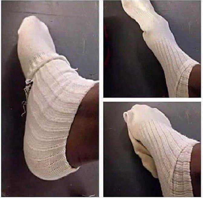 Kids of today will never know the struggle of how we created our own ankle socks back in the days 😂😂