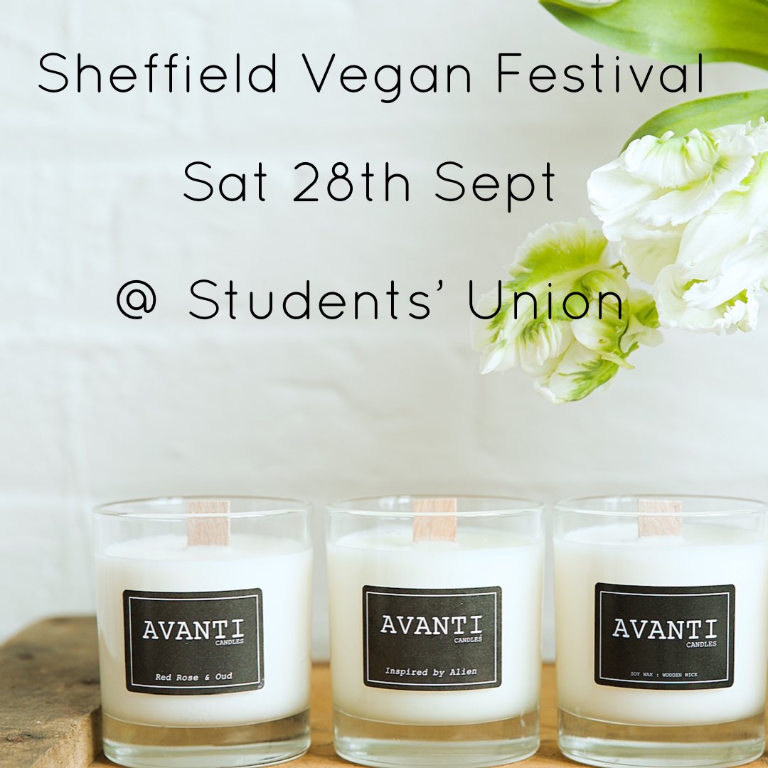 We will be exhibiting at Sheffield Vegan Festival this Saturday! Pop along and say hello - we will be previewing our new Christmas product ahead of its official launch 😉🎄 

.
.
.
.
.
.
#avanticandles #candles #soywax #soycandles #hygge #vegan #home #interior #homeinterior