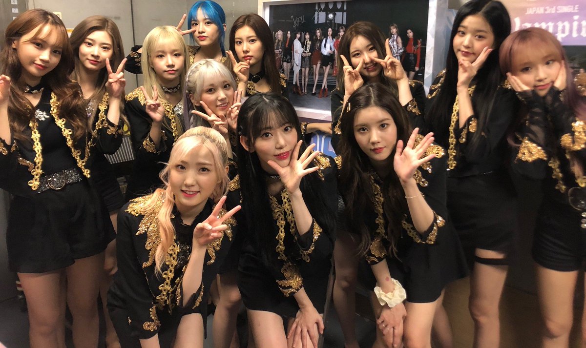 IZ*ONE】 先程、IZ*ONEの皆様がご来店！！1Fのパネルや展開場所に貴重