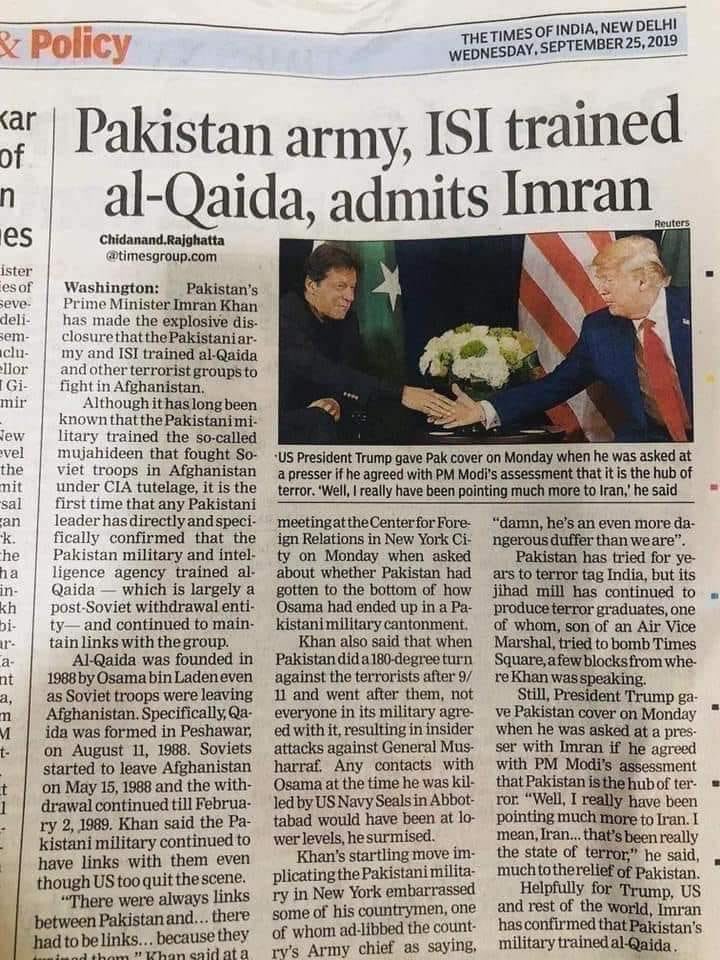 soomrokk's tweet photo. عمران نیازی کے القاعدہ اور طالبان کو پاک فوج کی تربیت کے حوالے سے بیان پر کتنے پاکستانی ٹی وی چینلز نے پروگرام کیئے.. ؟؟ https://t.co/HHsDJ4Id3Y