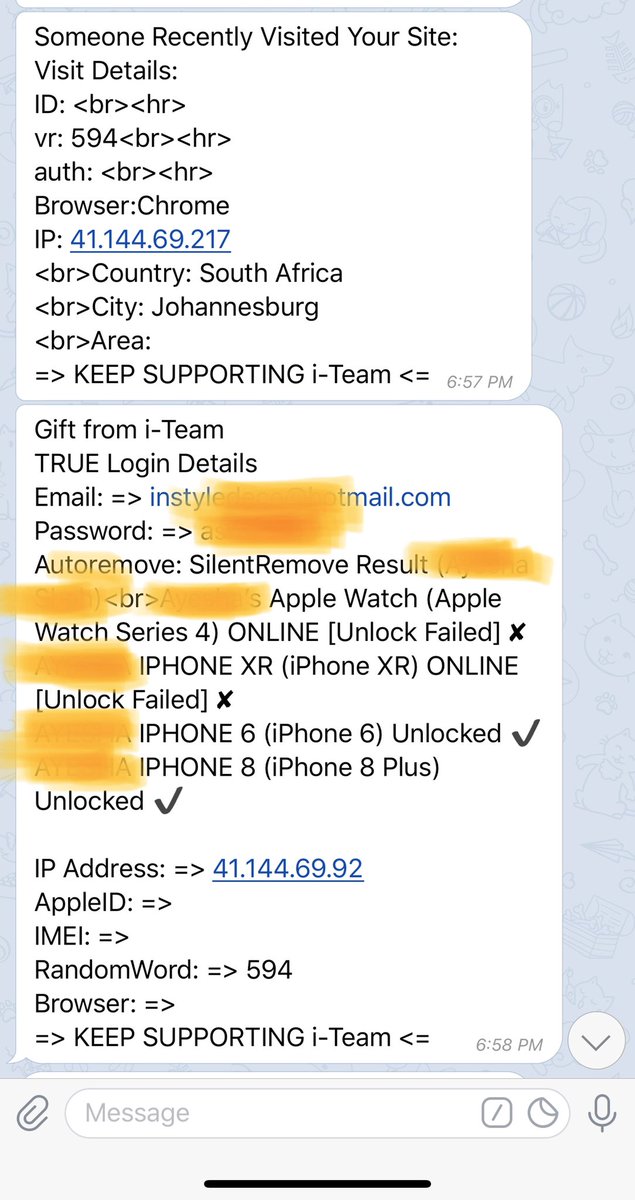 ihackicloud's tweet photo. Remove done sucessfully ✅ 
Ghana and South Africa
Script @i_phishers and best sms from @spoofsend 
For best service contact me 😉
#icloudremove #lostmode #icloudunlock https://t.co/u4i2j13iKx