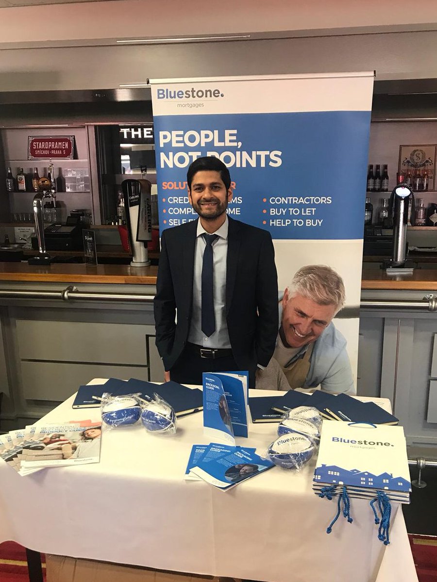 F_Reporter's tweet photo. Finally - here's Jimmy ready to discuss @BluestoneMortg's specialist product range #SLR2019 https://t.co/qnUFUUggCC