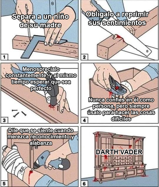 PrequelMemesES's tweet image. Cómo hacer un Lord Sith en 6 sencillos pasos