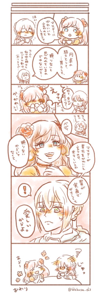 ベディヴィエールとマタハリお姉ちゃんの漫画
#FGO 