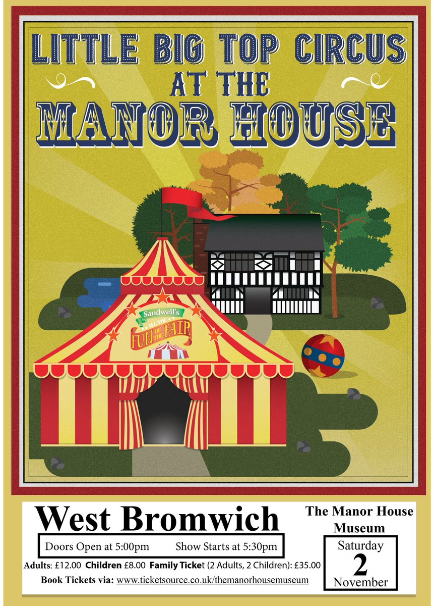 Exciting things!! we are celebrating the end of the Arts Trail this year with a special circus event in the grounds of the Manor House Museum
Adults: £12.00
Children: £8.00
Family Ticket (2 adults and 2 children): £35.00
Doors open at 5pm, starts at 5:30pm (Runs for 60 minutes)