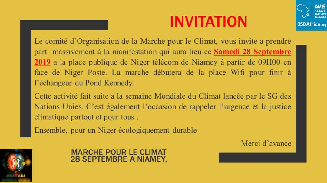 #ClimateStrikeNiger #CombatDesertification #CombatCC 'Notre maison brûle et le pire nous ne pouvons plus dire que nous regardons ailleurs '