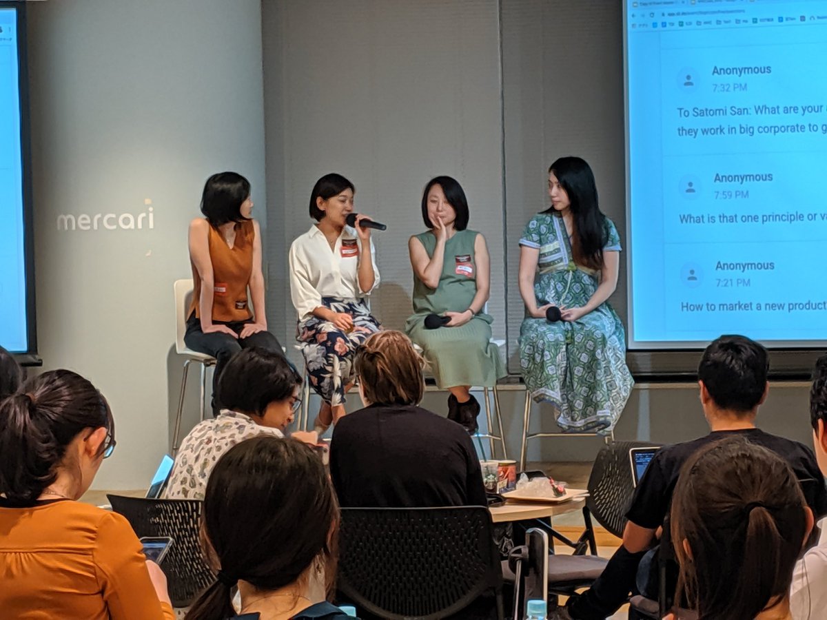 Amazing panel of speakers tonight for Entrepreneur Night 🌟 

#WWCode #SlushTokyo #WomenEntrepreneurs