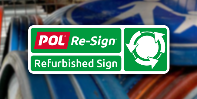 POLHeteren's tweet photo. POL Heteren introduceert het circulaire verkeersbord: 'POL Re-Sign'. Afgeschreven verkeersborden worden ingezameld en bewerkt tot een herbruikbaar verkeersbord. In dit artikel lees je meer over onze bijdrage aan een circulaire economie. https://t.co/UE9BZ2C30G https://t.co/bvNRT7vBH1