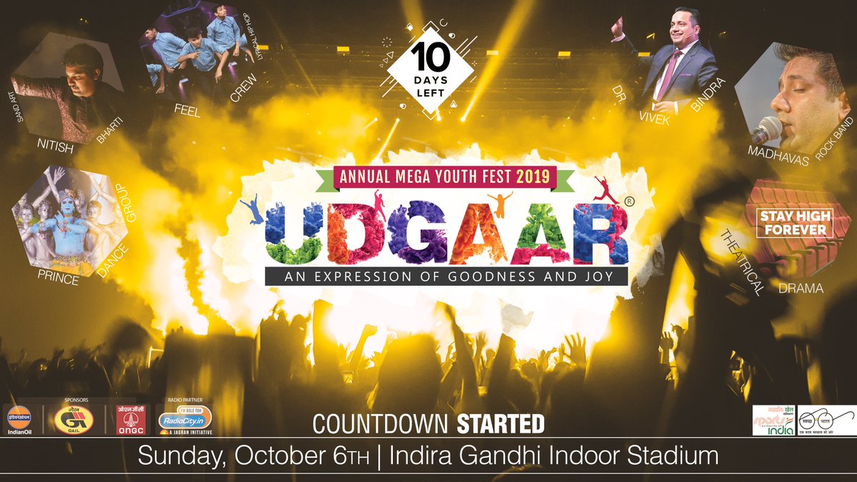 UDGAARFest's tweet photo. BOOK YOUR SEATS NOW @ https://t.co/A5O2pSa429
#UDGAAR2019
#Making_India_Addiction_Free https://t.co/m2wy2StiQg