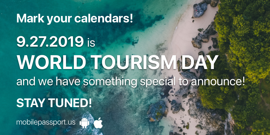 mobpassport's tweet photo. Tomorrow is a day to both give and receive. Learn more at: https://t.co/L2qgS7SYlw #WTD2019 @TourismCares #MobilePassport #SaveTime #AirsideMobile https://t.co/d4vJSblGw1