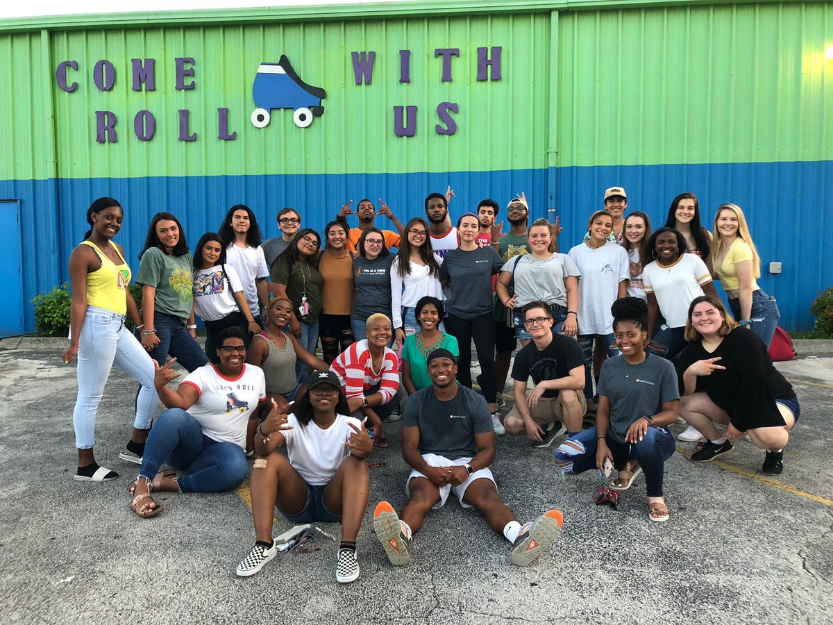 UTKMathCamp's tweet image. #tbt to when we went roller skating and had lots of laughs, fun, and some falls. 👍