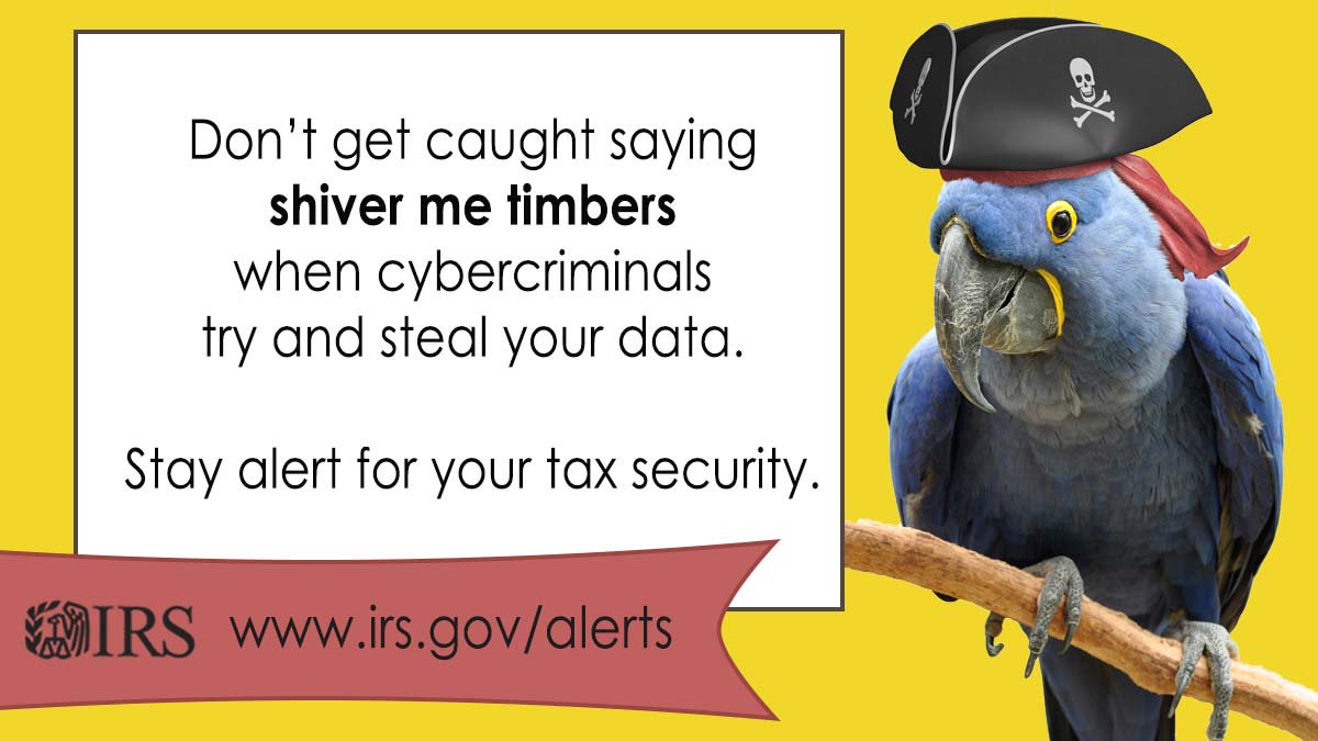 IRSnews's tweet photo. Remember: #IRS doesn’t send unsolicited emails and never emails you about your refund status. Stay alert for your #TaxSecurity: https://t.co/VIwGwaA9Gd https://t.co/b6ypLEpH8h