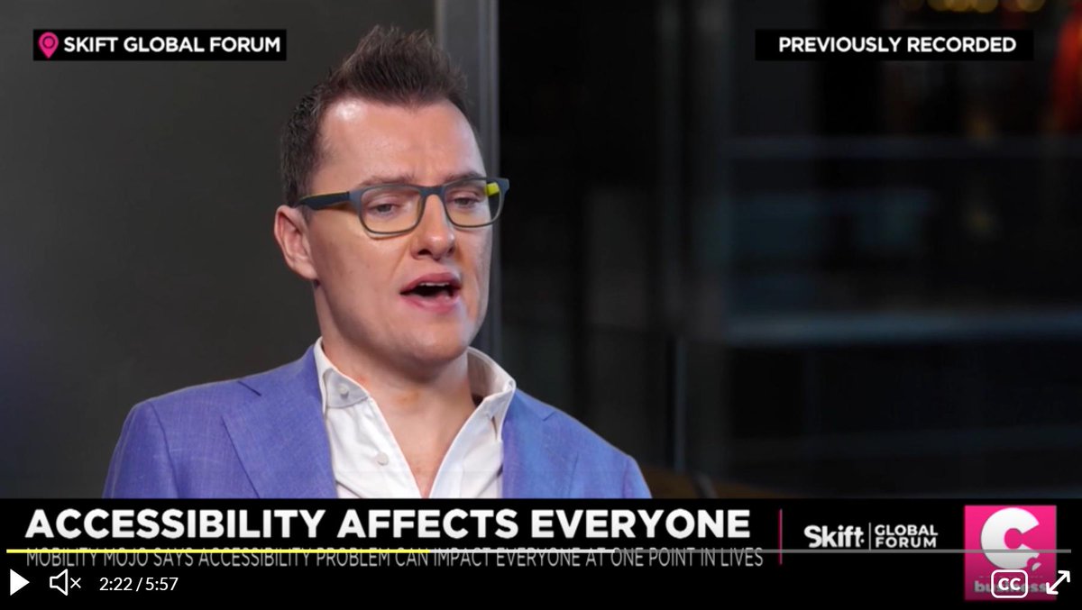 An interview I did from #newyork about the #revenue #hotels are missing out on by not #promoting their #accessibility properly. Let me know your thoughts. 
lnkd.in/e28STdb <a href="/cheddar/">Cheddar</a>