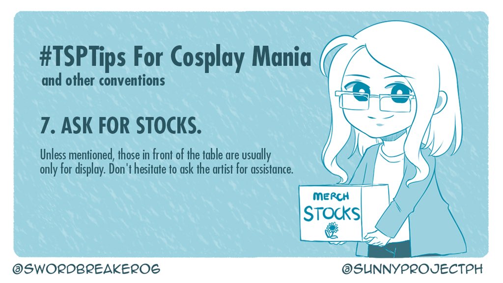 sunnyprojectph's tweet photo. #TSPTips no.7🌻

#CosplayMania2019 https://t.co/Yz6CfWo7yE