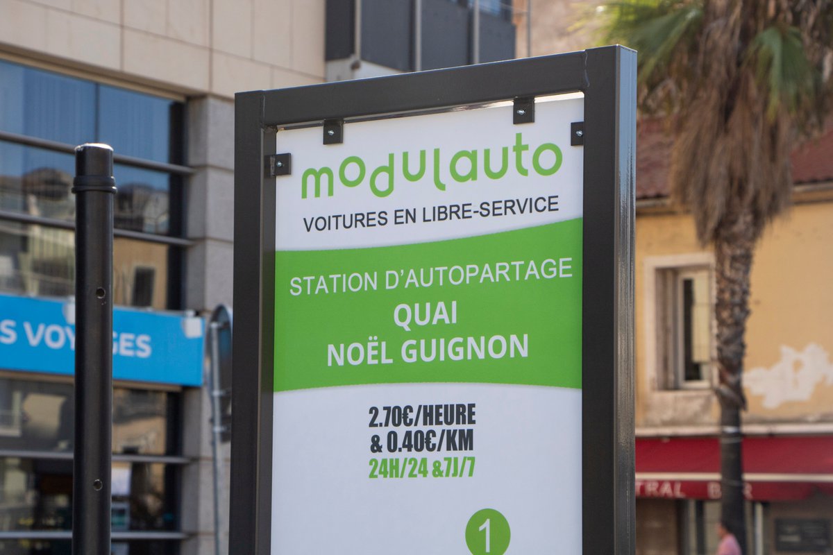 villedesete's tweet image. Ça y est : le service d'#autopartage @Modulauto s'installe à #Sète ! Quatre stations dispatchées dans le centre-ville dont une avec véhicule électrique 🚗 👍 

✅ Gare de Sète
♻️ Médiathèque François Mitterand
✅ Les Halles
✅ Quai Noël Guignon