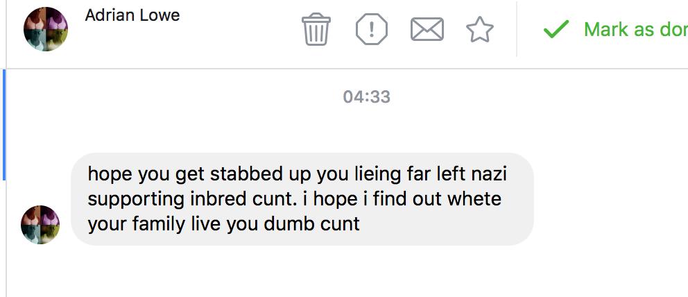 JonathanPieNews's tweet photo. These MPs complaining about dangerous, abusive language being hurled at each other are talking utter Humbug! 
On a separate matter, does anyone know this Adrain Lowe chap? He sent me a message in the small hours this morning and apparently he wants to know my address. https://t.co/6ppOqXDqSt
