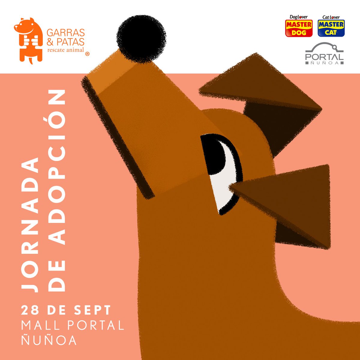 Te esperamos este sábado 28 de septiembre en el estacionamiento -3 del Mall Portal Ñuñoa a partir de las 15:30hrs para vivir una nueva jornada de <a href="/F_GarrasyPatas/">Garras y Patas</a> ❤️