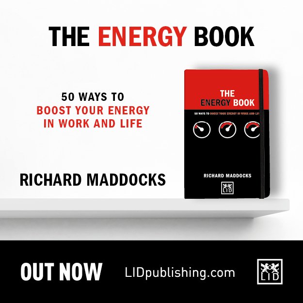lidpublishing's tweet photo. 📢📚 OUT NOW: The Energy Book by Richard Maddocks.

5-minute practices to give yourself an immediate extra kick and long-term happiness and fulfilment.

Get your copy NOW:
https://t.co/uLsMlruTV4

#TheEnergyBook #OwnYourEnergy https://t.co/E68Nu5DtgF
