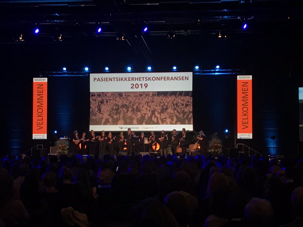 Da er vi i gang med Pasientsikkerhetskonferansen 2019!!! 1500 deltakere! WOW #itryggehender