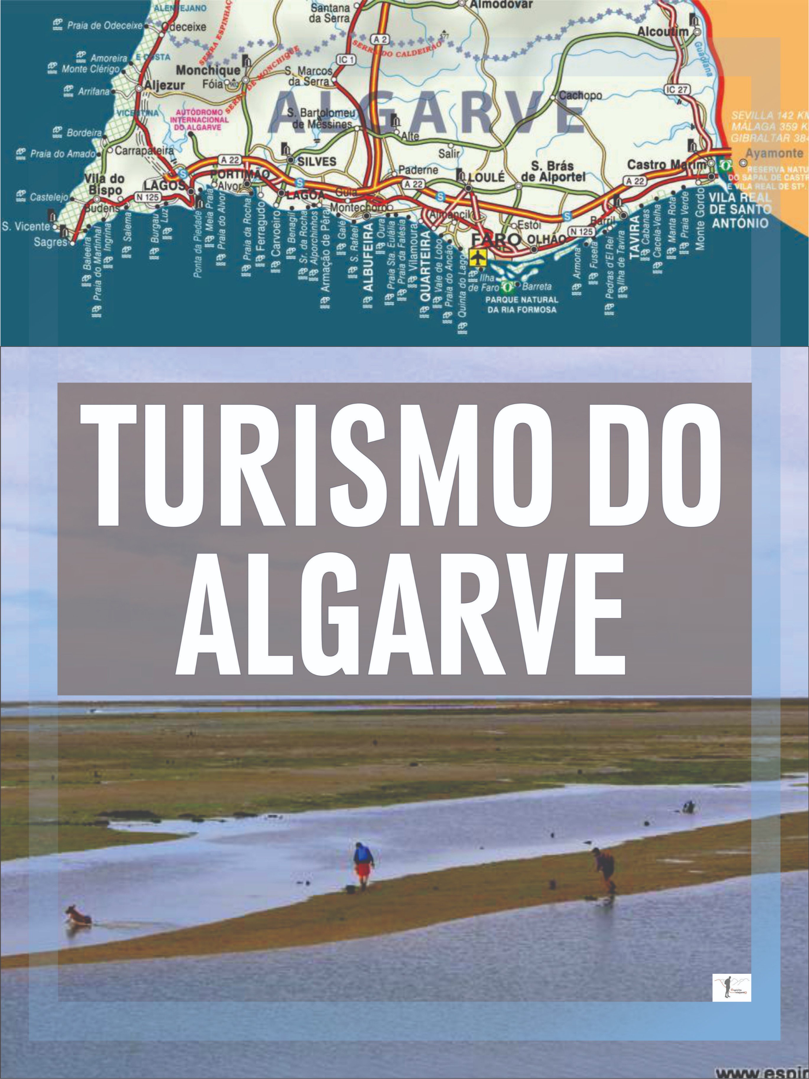 Espírito Viajante on X: Mapa de Portugal: Turismo do Algarve