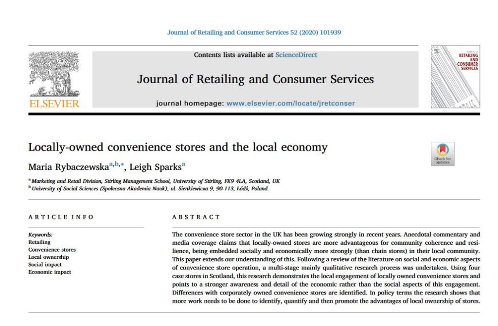 Scotland's Towns (@scotlandstowns) on Twitter photo ICYMI - Scotland's Towns Partnership's Chair, Professor Leigh Sparks <a href="/stirIRS/">Inst. Retail Studies</a> has co-published new research w/ Dr Maria Rybaczewska on the social and economic value of local convenience stores. Read more at: scotlandstowns.org/stp_chair_leig… #ScotlandsTowns ICYMI - Scotland's Towns Partnership's Chair, Professor Leigh Sparks <a href="/stirIRS/">Inst. Retail Studies</a> has co-published new research w/ Dr Maria Rybaczewska on the social and economic value of local convenience stores. Read more at: scotlandstowns.org/stp_chair_leig… #ScotlandsTowns