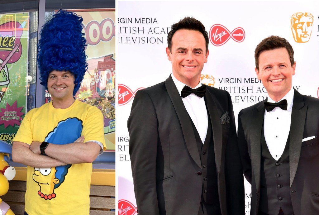 Ant McPartlin wishes Declan Donnelly a happy birthday with embarrassing Simpsons picture  