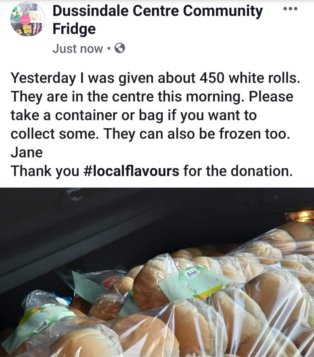 Thank you for a great day and your also your donation helping reduce food waste and poverty. @LocalFlavours19