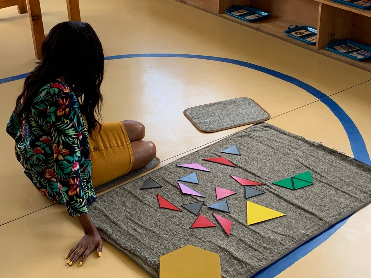 MSTokyoHead's tweet photo. Lots of sensorial exploration and practice for the teachers in training. Using the Ikhaya Labantwana classrooms while the students are on holiday. #MSTsensorial #montessoritraining #MST inspire https://t.co/gZx4jM5J8E