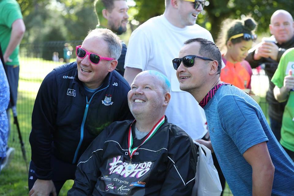 AontroimGAA's tweet photo. 3 cool people who have made a difference in the world of sport and charity. #GaaFamily @AFinn73 @deterMND @officialgaa #RunForAnto https://t.co/EN2dLsberj