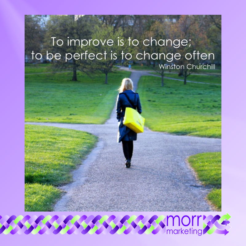 MorrMarketingEU's tweet photo. "To improve is to change; to be perfect is to change often" - Winston Churchill #MorrMarketing #SocialMediaQuotes #Memes https://t.co/g9VY3yGsDJ