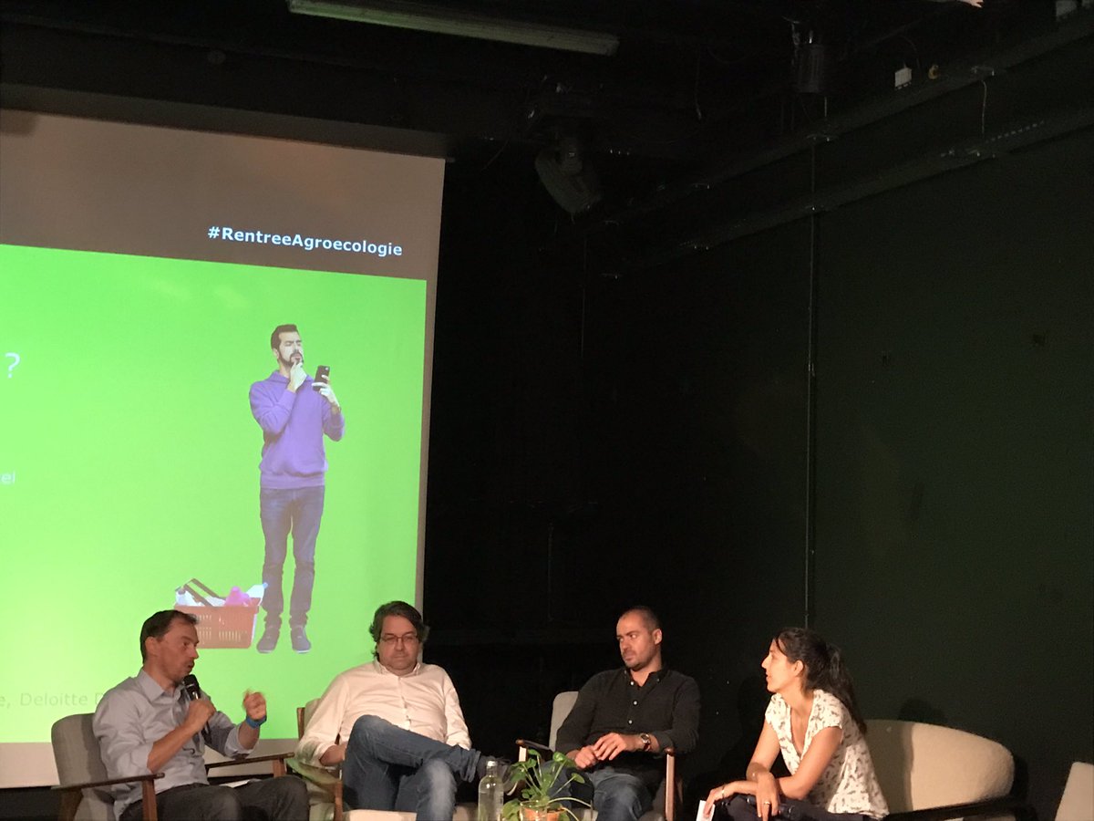 #RentreeAgroecologie 1ere table-ronde « Le consommateur peut-il concrètement accélérer la transition agro-écologique ? » avec <a href="/florianbreton/">☰ Florian BRETON</a> de @MiiMOSA_fr, <a href="/NicoChabanne/">Nicolas Chabanne</a> de <a href="/C_qui_le_Patron/">C'est qui le Patron ?!</a> &amp; Christophe Hurbin <a href="/myLabelApp/">myLabel</a> @DeloitteDD  @Marie_Georges84  <a href="/DeloitteFrance/">Deloitte France</a>