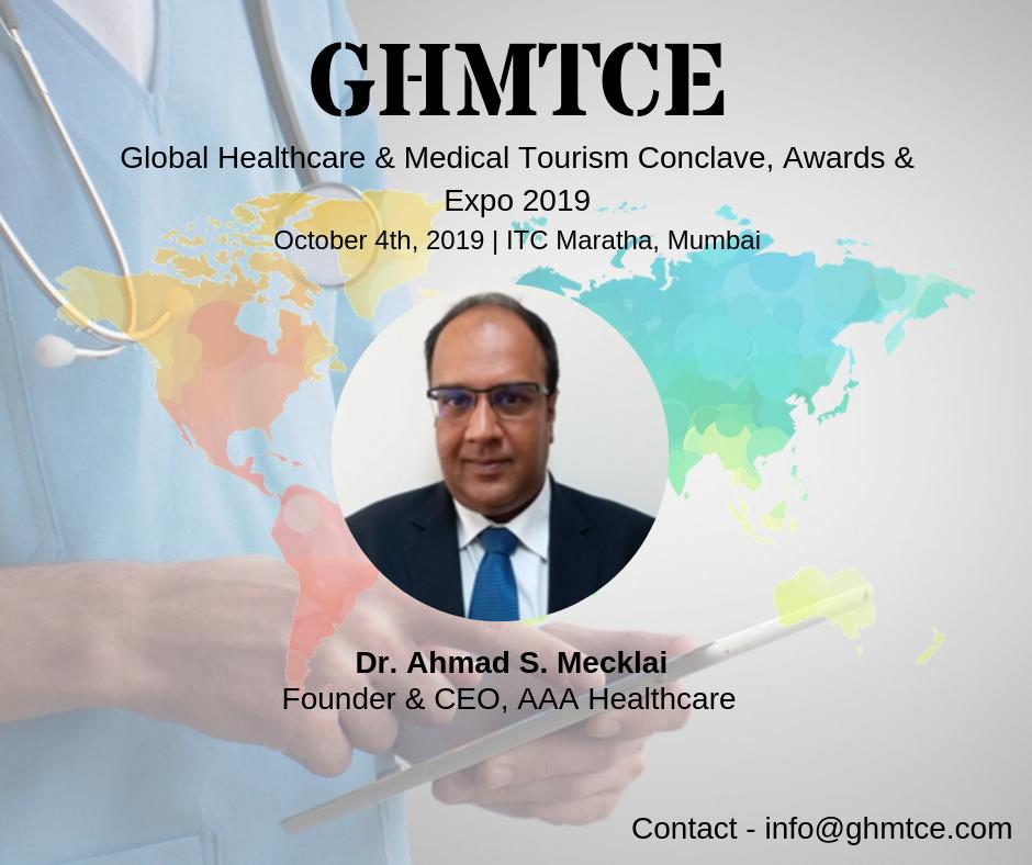 ghmtce's tweet photo. Dr. #AhmadSMecklai, Founder & CEO, #AAAHealthcare
joins us as our Moderator for the #PanelDiscussion on 'Facing Challenges to maintain sustainable #Healthcare & #MedicalTourism in Current Scenario Globally'.
Visit Us - https://t.co/J4p0ZeFu8U
#HealthAI #MedicalConclave https://t.co/le4U9zF50H