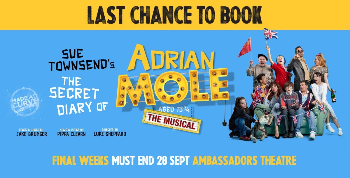 Went to see <a href="/AdrianMoleUK/">Adrian Mole the Musical</a> last night - wow. Genuine laugh out loud moments every 3 minutes. The energy, empathy &amp; enthusiasm the cast brings to the story is infectious. Even better than Matilda - from the set to score. 

I came to Adrian later in life - what a delight this was!
