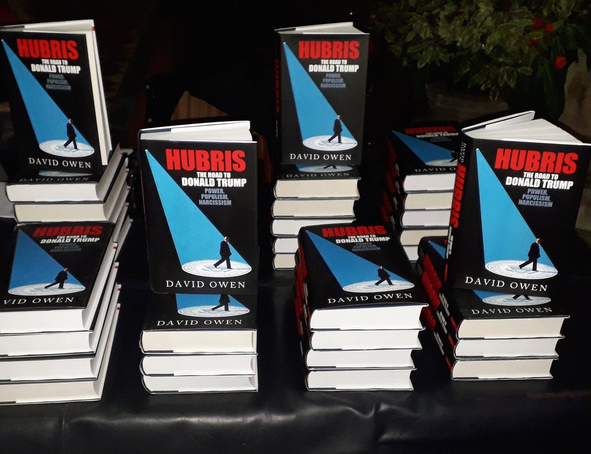 Many thanks to #LordDavidOwen for your fascinating and insightful talk at the #RyeArtsFestival last night. So interesting to hear about the #HubrisSyndrome and its role in modern politics.  
Also, a big thank you to all who purchased a book! 
Signed copies are available in store!