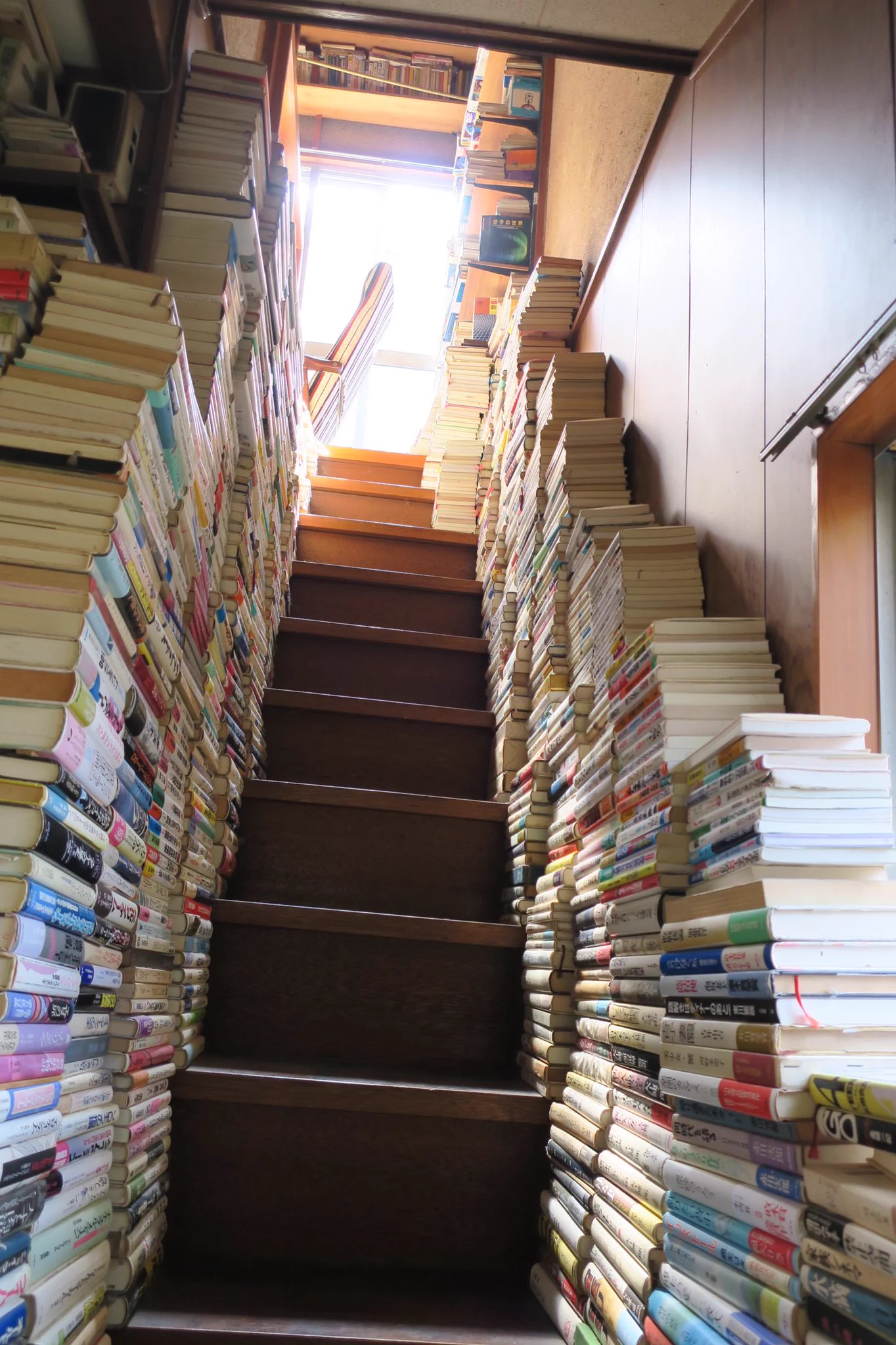 天井まで積み上げられた本の山！！このまま古書店が開けそう！！！