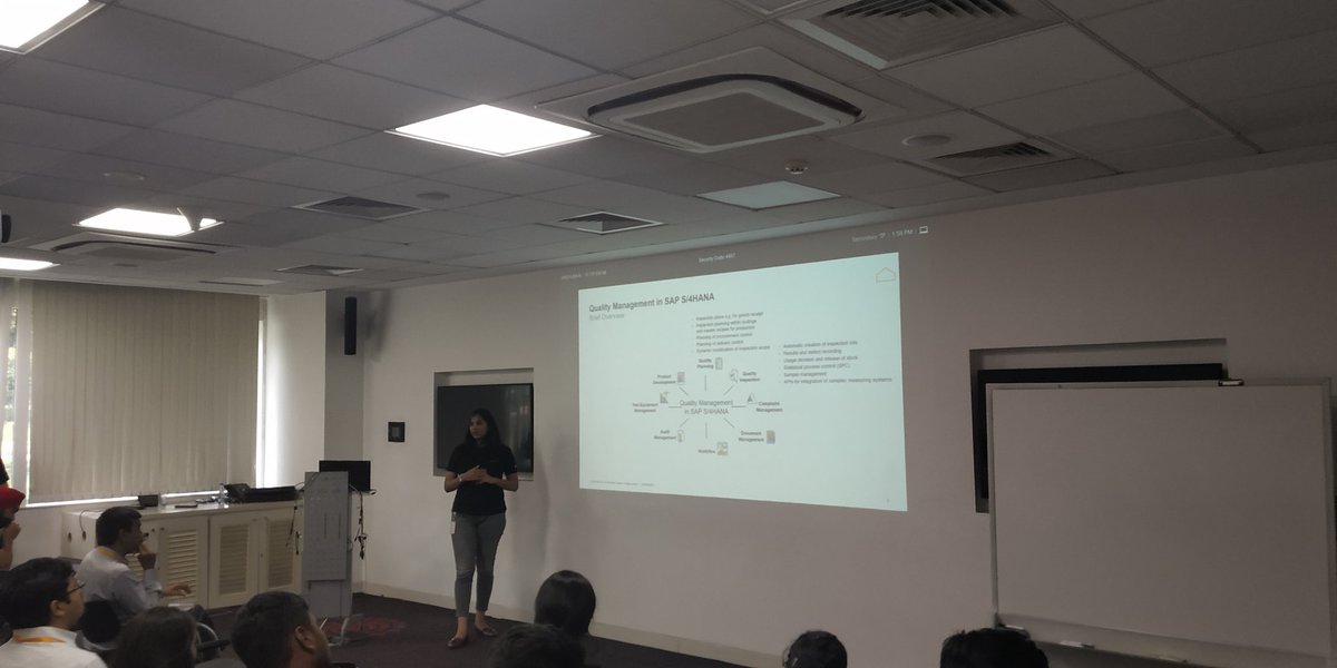 imkartikahuja's tweet photo. @MsSakshiSharma and Sarabjit Singh taking session for Non Conformance Management in Quality Management at #SAPS4HMfgDay.
@saplabsindia @pinkipachisia @mkkaady #TheBestRun #S4HANA #SAP https://t.co/sscuAr958e