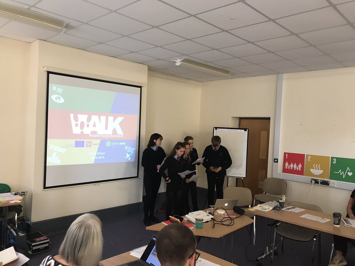 GoalWales's tweet photo. What better way to start our #teacherworkshop than hear from our #globalgoalkeepers from @qehigh #sdg13 #climateaction @wtgw2018 #capacitydev https://t.co/gZ63QwOuw5