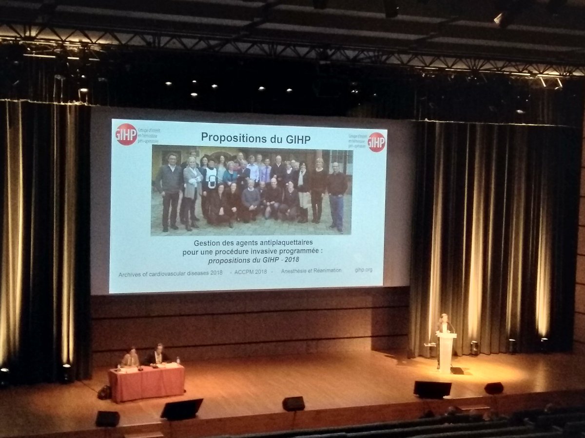 BilloirP's tweet photo. Proposition du GIHP par @GodierAnne sur la gestion des antiagregants plaquettaires dans la chirurgie invasive au congrès #gfht https://t.co/E9AS7mkxMF