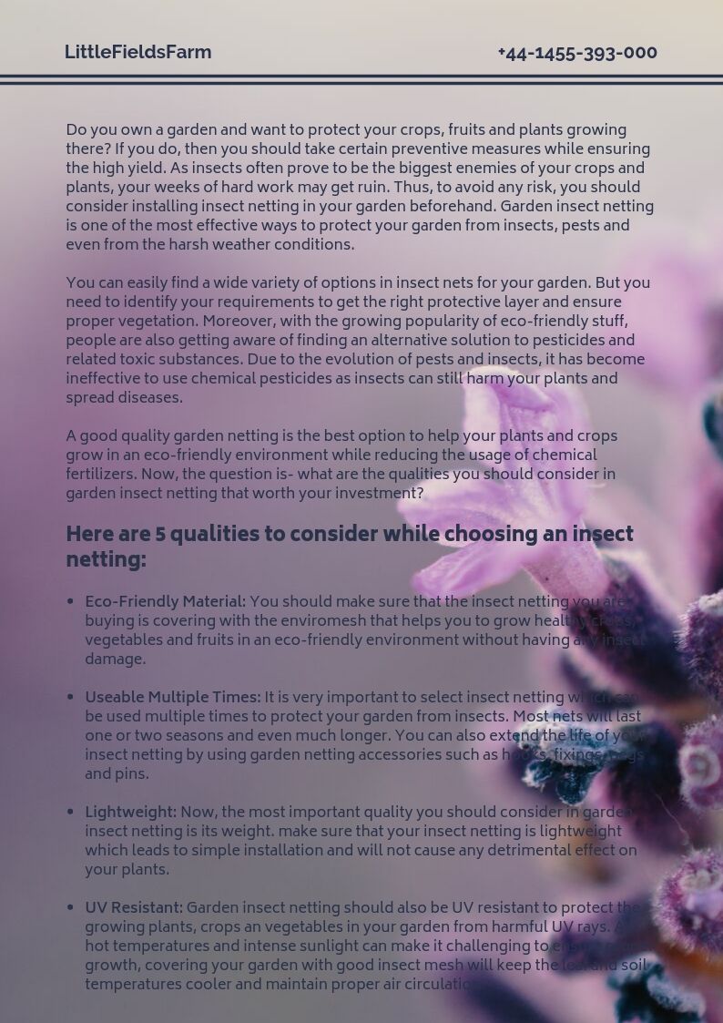 AlexDMarketer's tweet photo. [PDF]5 Qualities You Should Consider While Choosing An Insect Netting @SlideServe
https://t.co/0IyiX9tKrz
#gardentips #insectnetting #gardeningtips #pdf #download https://t.co/N4Iyv1UQuq