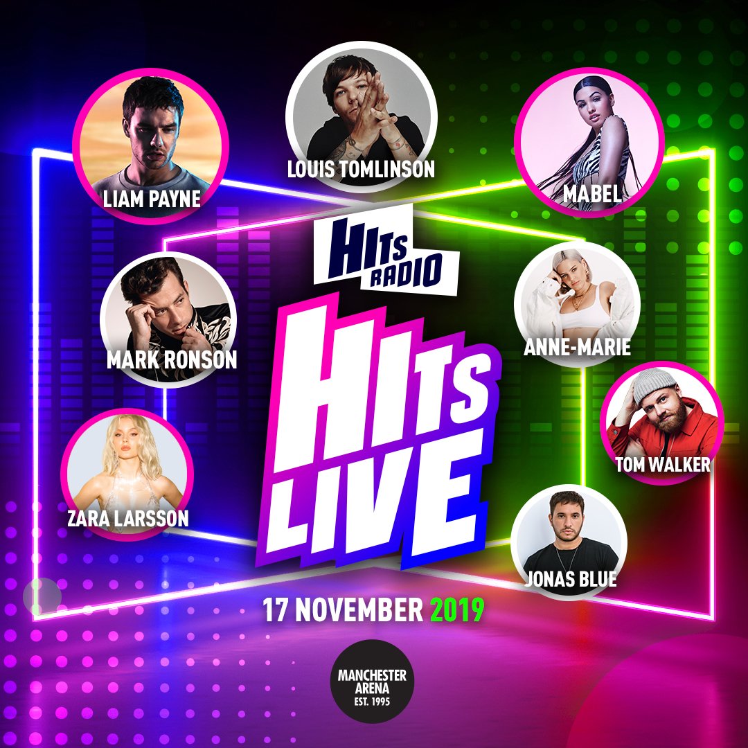 Confiar pozo Ascensor Hits Radio on Twitter: "Here's the full line-up for #HitsLive Manchester November 17th 🙌🙌🙌 @LiamPayne · @Louis_Tomlinson · @Mabel @MarkRonson · @AnneMarie · @IamTomWalker @ZaraLarsson · @JonasBlue Get tickets here 👉 https://t.co/RRUACpbKkN Confiar pozo Ascensor Hits Radio on Twitter: "Here's the full line-up for #HitsLive Manchester November 17th 🙌🙌🙌 @LiamPayne · @Louis_Tomlinson · @Mabel @MarkRonson · @AnneMarie · @IamTomWalker @ZaraLarsson · @JonasBlue Get tickets here 👉 https://t.co/RRUACpbKkN