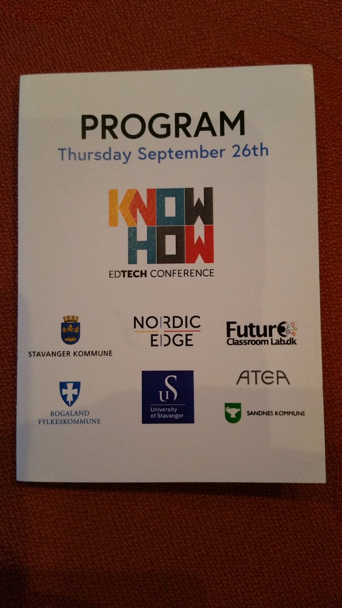NADE_FuN's tweet photo. Vi er på plass på #knowhowedtech. Pepper'n får du i @_synkron https://t.co/RTE5JRfy1h