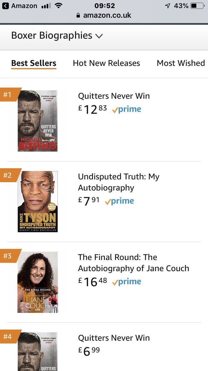 JaneCouchMBE's tweet photo. Number 3 already on Amazon wow #thefinalround https://t.co/83wCeKVMUX