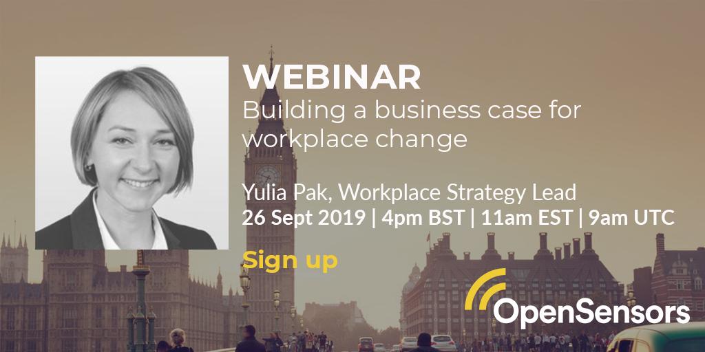 ThisWeekinFM's tweet image. Join OpenSensors today at 4pm and discover practical tips to build a business case for using technology to underpin workplace change. Register On this Link - hubs.ly/H0kP4bq0 #workplace #realestate #opensensors #facilitiesmanager #technology #workplacechange