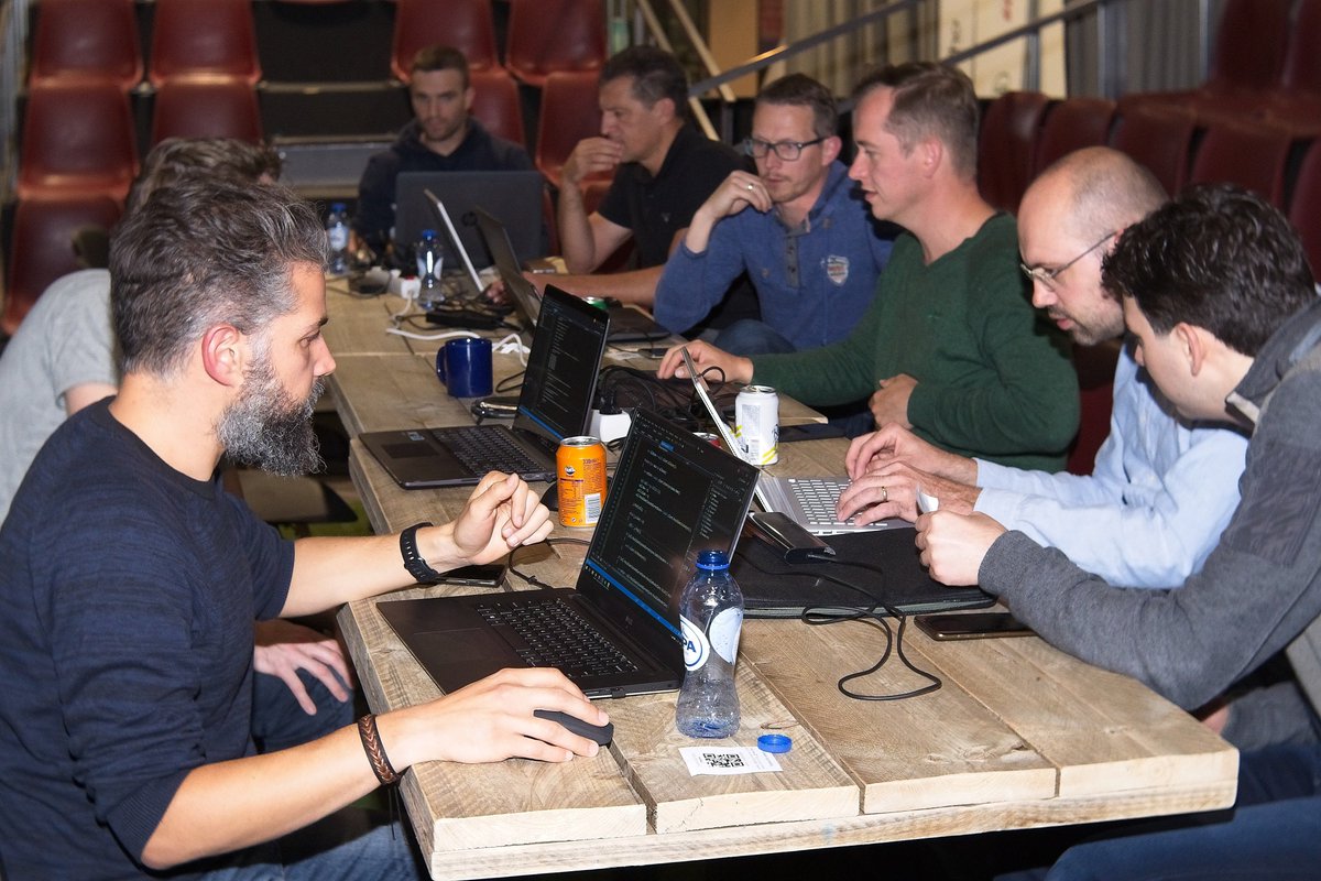 hightechict's tweet photo. Great A-maze-ing night yesterday. Starting off with Pizza , that is fuel for the developer brain to get brilliant ideas to develop your way out of the Maze. A big applaus to Vincent to be our winner of the night.

#SoftwareDeveloper #coding #codinglife #hackathon #codingfun https://t.co/a3eoYQyEoC