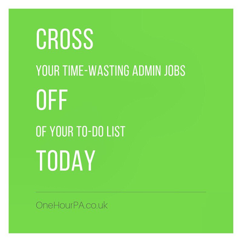 CKOneHourPA's tweet image. Filing, emails, inquiries, diary management, following-up leads, invoices, expenses, social media, newsletters, blog posts, contacts ... identify jobs that use your time but don’t move your business forward and outsource them. #SaveTimeMakeMoney

OneHourPA.co.uk