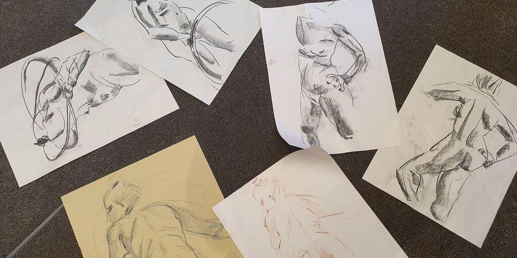 LULGalleries's tweet photo. Who's ready for Life Drawing this Saturday?

Here's some of the beautiful work that was produced in the last session 👏 *snaps* for everyone!

If you want to join our next session is Saturday 28 September, 14:00 – 16:00. Book your place now: https://t.co/fWxA3kNsWg https://t.co/KOn0EIDpM7