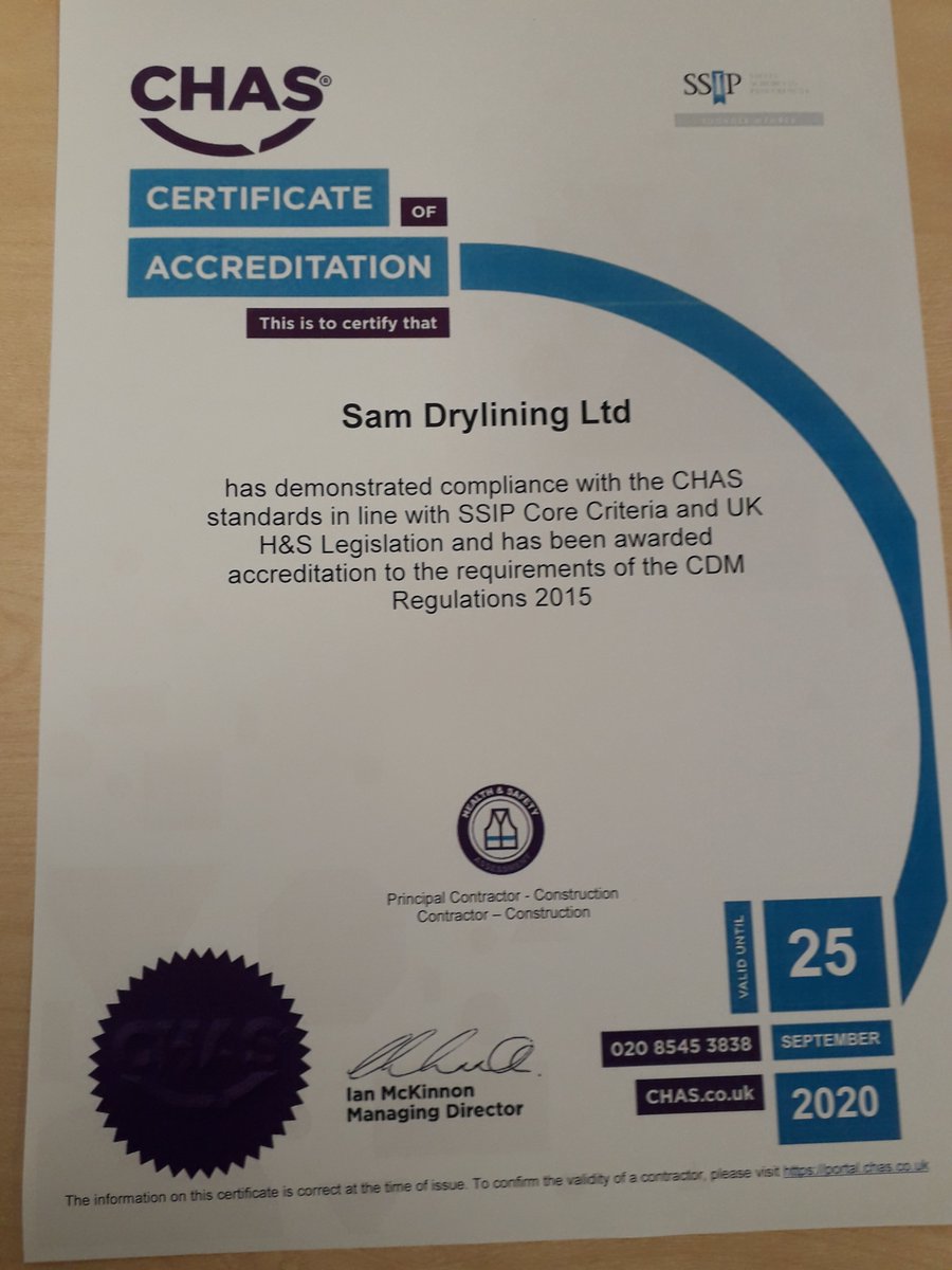 SamDrylining's tweet image. two more accreditations successfully renewed