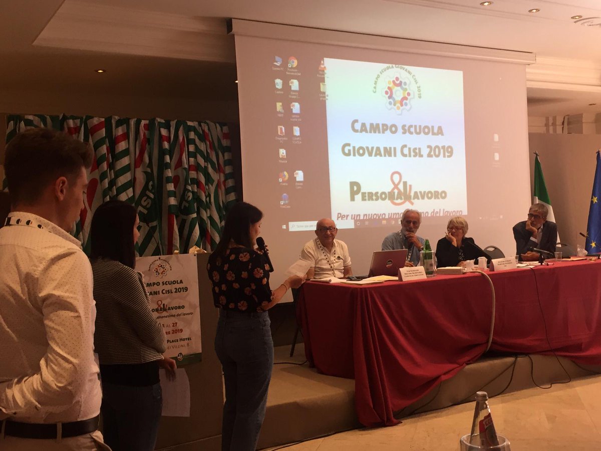 Cisl_Lazio's tweet photo. 📌 #26settembre 
Una grande e bella iniziativa il campo scuola @CislNazionale che si sta tenendo a Fiuggi dedicato ai giovani, oggi con la partecipazione della segretaria generale @FurlanAnnamaria. Presenti @Cisl_Lazio e @CislRomaRieti con @enricocoppotell e @CarloCostanti11 https://t.co/CE74so1zqt